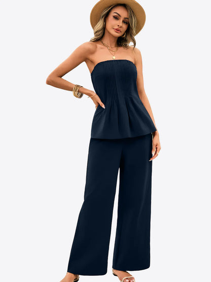 Kyle Strapless Top and Pants Set