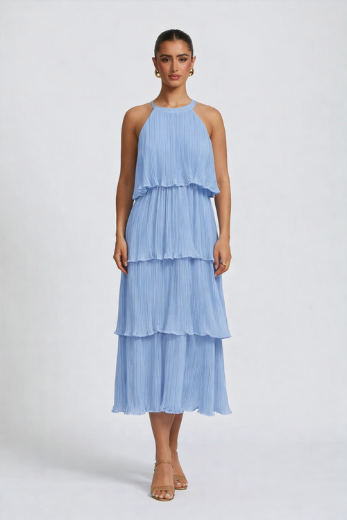 Chiffon Flowy Summer Midi Dress
