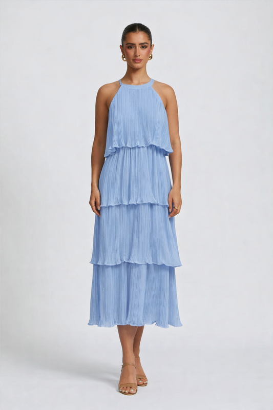 Chiffon Flowy Summer Midi Dress